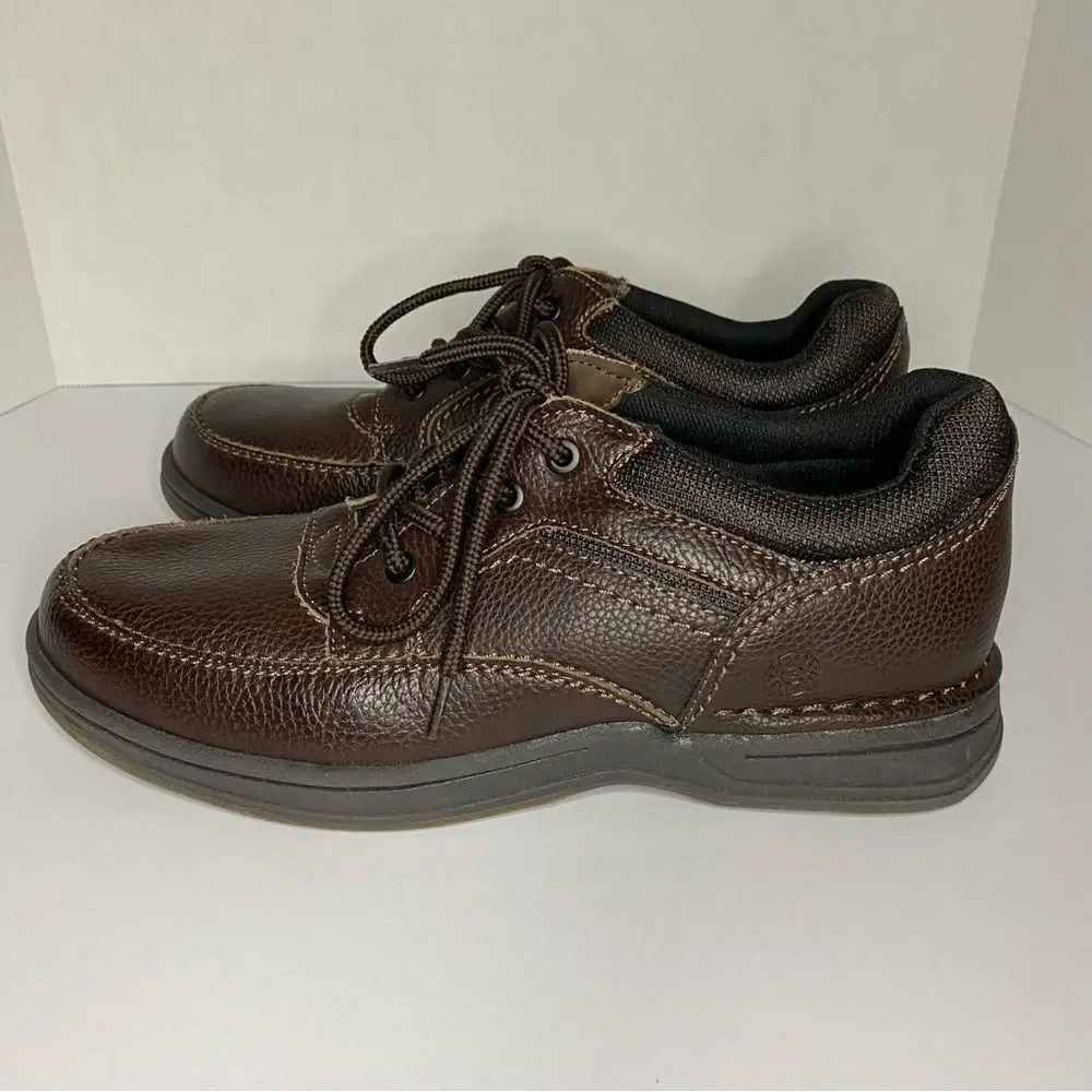 Earth Spirit Brown Leather Dennis Lace Up Oxford Slip On Arch Support 9 Wide